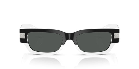 Versace Sunglasses VE4465 545987 53mm Top black white / Dark Gray Lens
