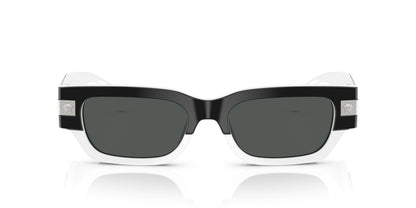 Versace Sunglasses VE4465 545987 53mm Top black white / Dark Gray Lens