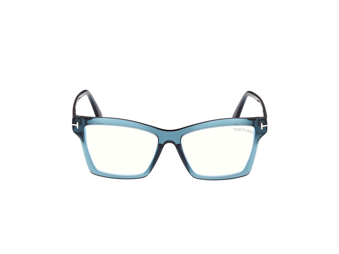 Tom Ford Eyeglasses FT5964-B 092 54mm Transparent Green / Blue Filter Lens
