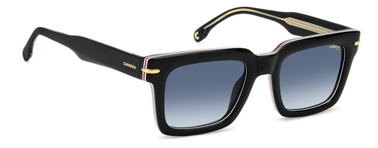 Carrera 316/S M4P/08 Sunglasses 52mm Stripes Black / Dark Blue Gradient Lens