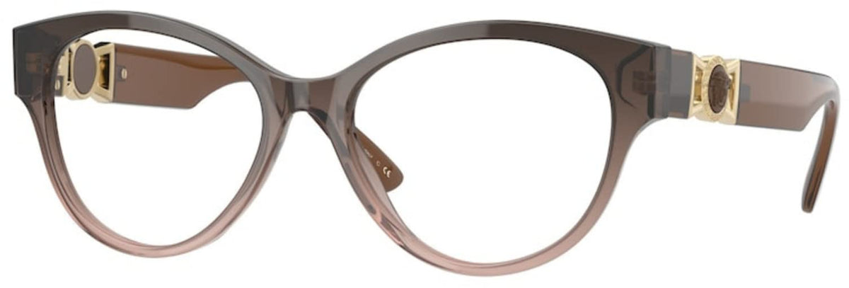 Versace Eyeglasses VE3313 5332 52mm Brown Transparent Gradient Beige / Demo Lens