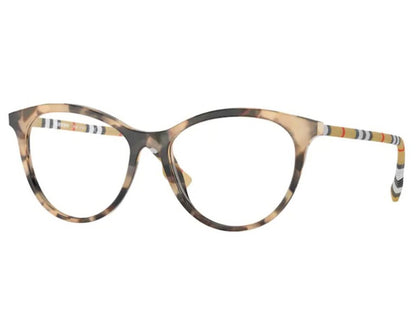 Burberry BE2325 3887 Eyeglasses 53mm Spotted Horn / Clear Demo Lens