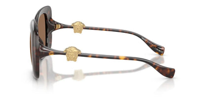 Versace Sunglasses VE4499U 108/73 57mm Havana / Dark Brown Lens