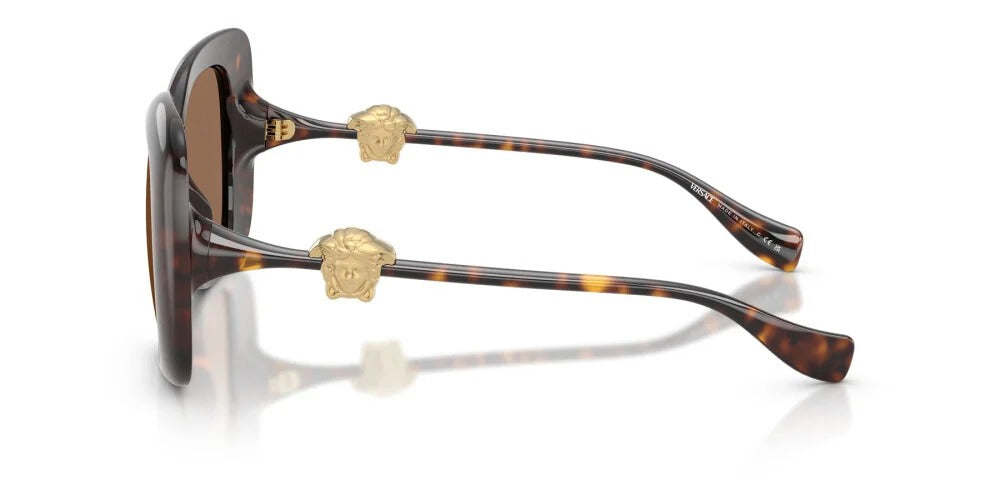 Versace Sunglasses VE4499U 108/73 57mm Havana / Dark Brown Lens