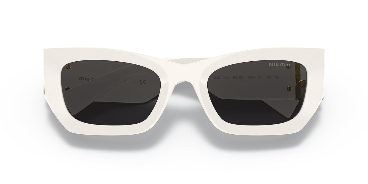 Miu Miu Sunglasses MU09WS 1425S0 53mm White / Dark Grey Lens