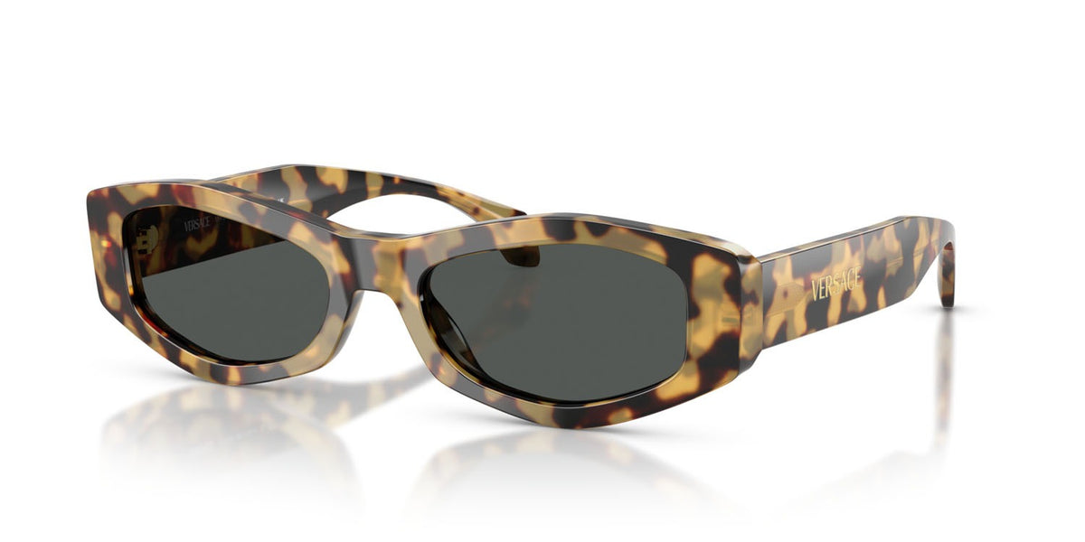 Versace Sunglasses VE4487 777/87 54mm Brown Yellow Havana / Dark Grey Lens