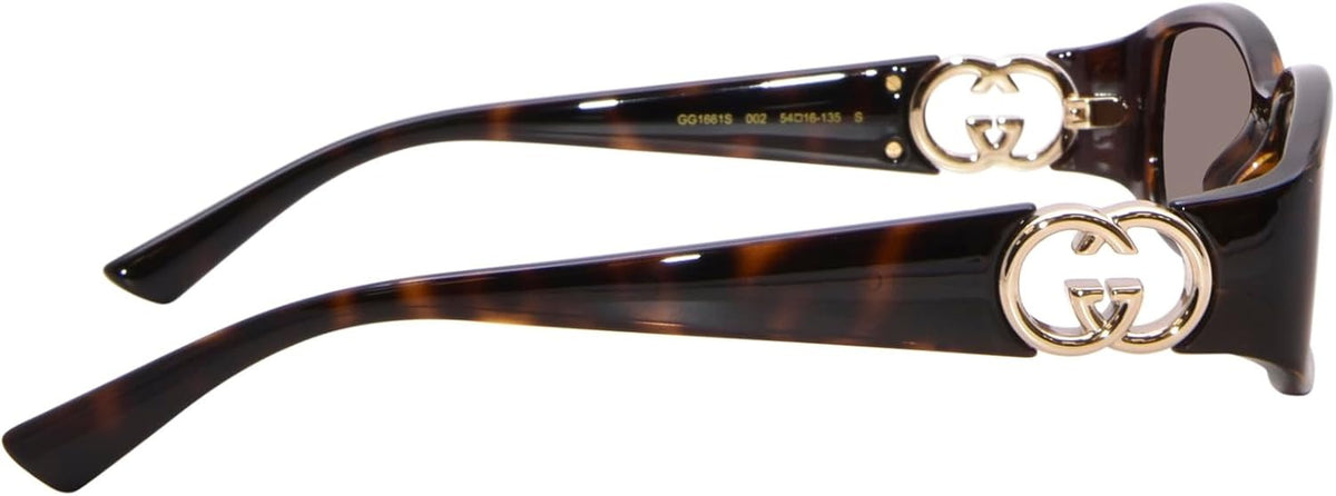 Gucci Sunglasses GG1661S 002 54mm Havana / Brown Lens