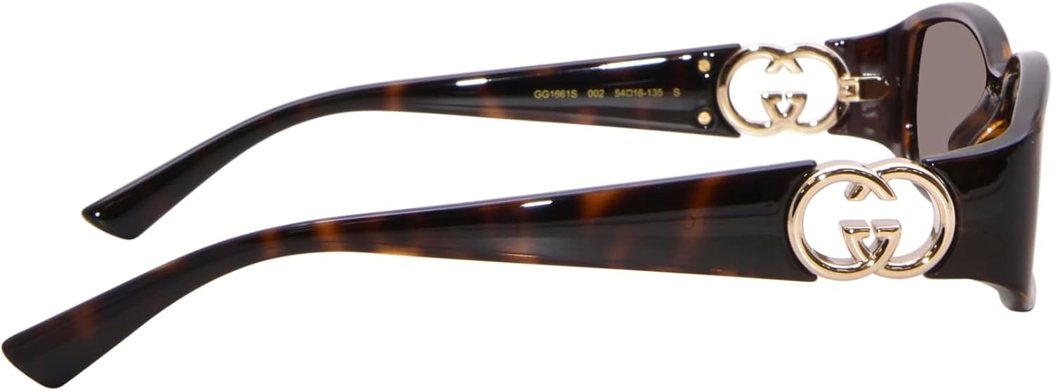 Gucci Sunglasses GG1661S 002 54mm Havana / Brown Lens