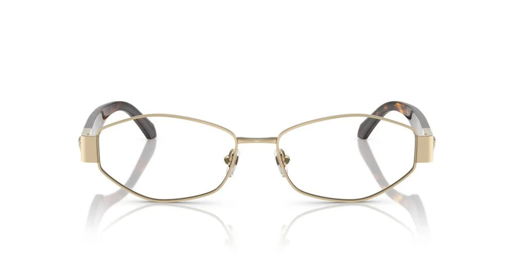 Versace VE1298 1252 Eyeglasses 53mm Havana Gold / Clear Demo Lens