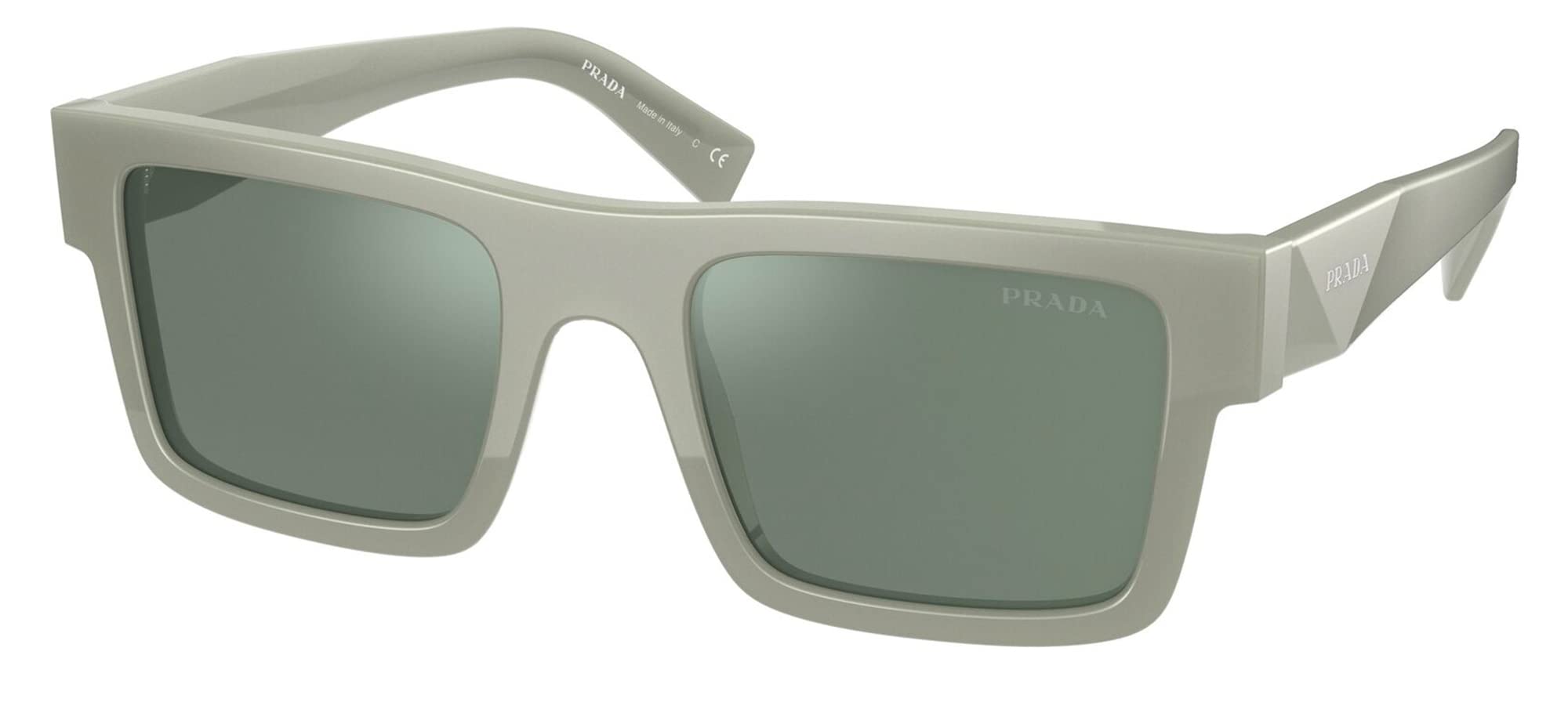 Prada Sunglasses PR19WS TH904M 52mm Grey / Green Mirror Lens