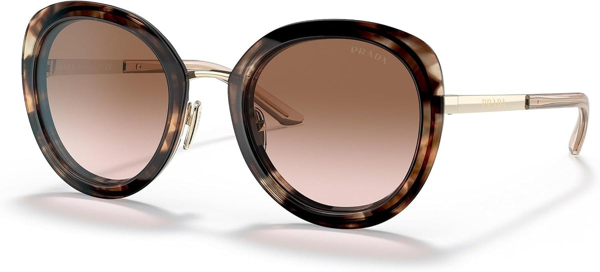 Prada PR54YS 04Y0A6 Sunglasses 54mm Caramel Tortoise / Brown Gradient Lens