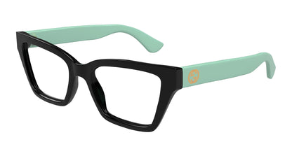 Gucci Eyeglasses GG1715O 004 53mm Black Green / Demo Lens