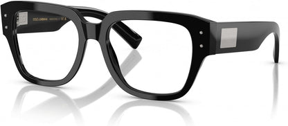 Dolce & Gabbana DG3405 501 Eyeglasses 54mm Black / Clear Demo Lens