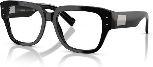 Dolce & Gabbana DG3405 501 Eyeglasses 54mm Black / Clear Demo Lens