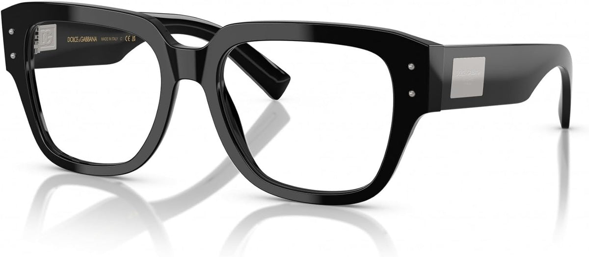 Dolce &amp; Gabbana DG3405 501 Eyeglasses 54mm Black / Clear Demo Lens