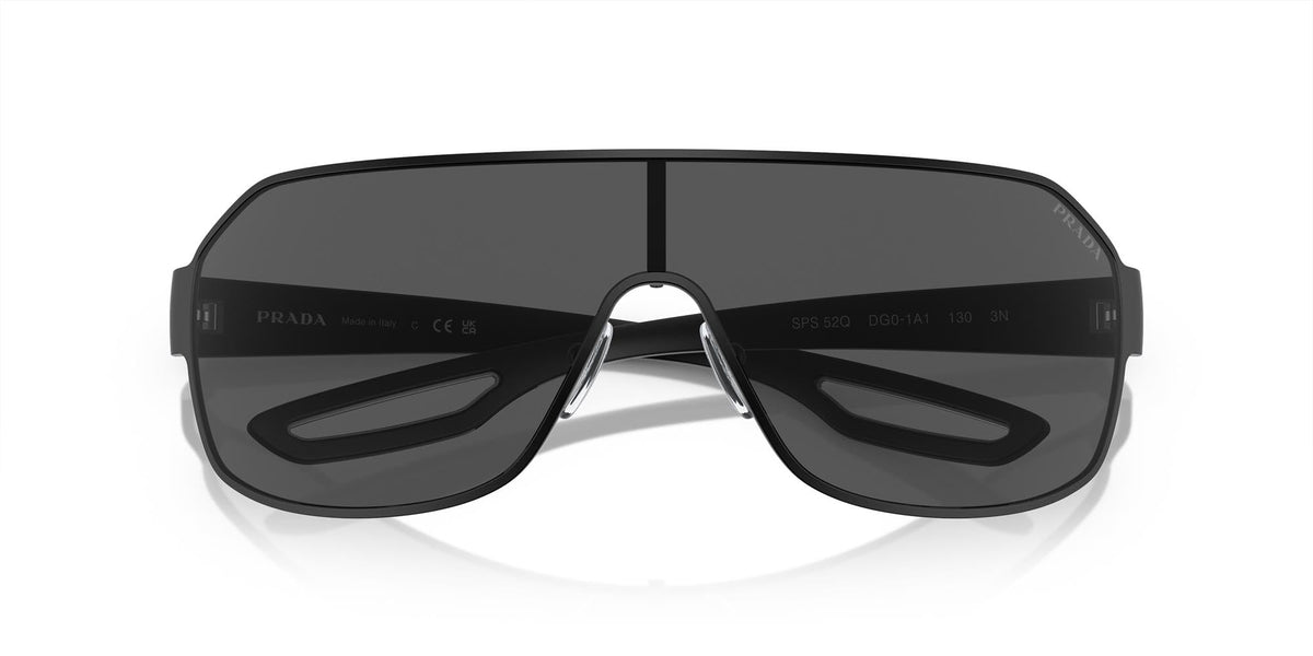 Prada Sport Sunglasses PS52QS DG01A1 37mm Matte Black / Dark Grey Lens