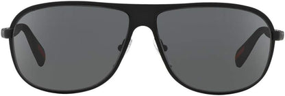 Prada Sport PS56OS DG01A1 Aviator Sunglasses 62mm Black Rubber / Dark Grey Lens
