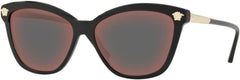 Versace VE4313 GB1/W6 57mm Sunglasses Black / Gray Mirror Red Lens