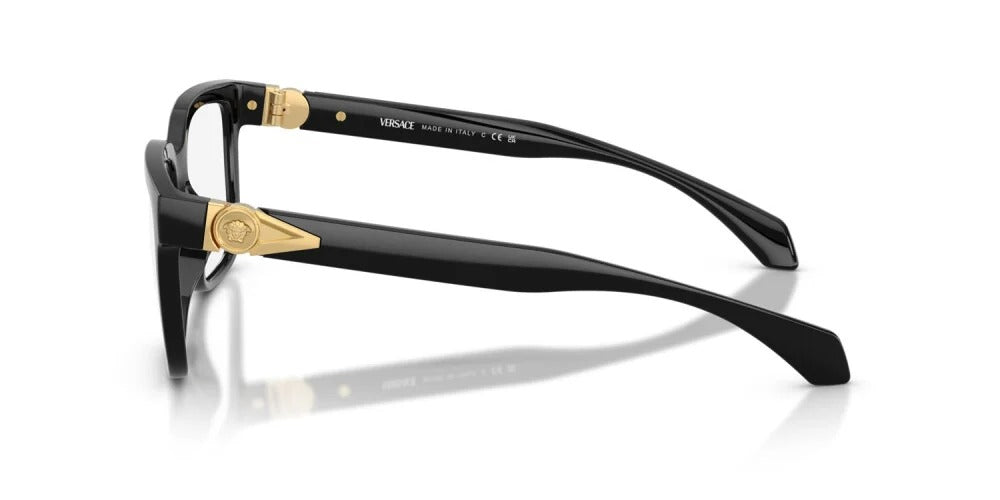 Versace VE3377U GB1 Eyeglasses 53mm Black / Clear Demo Lens