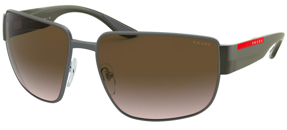 Prada Sport Sunglasses PS56VS 7CQ04G 62mm Gunmetal / Brown Gradient Lens