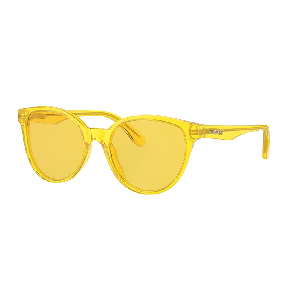 Versace KIDS Sunglasses VK4427U 5374C9 Transparent Fluo Yellow/Yellow Mirror Red