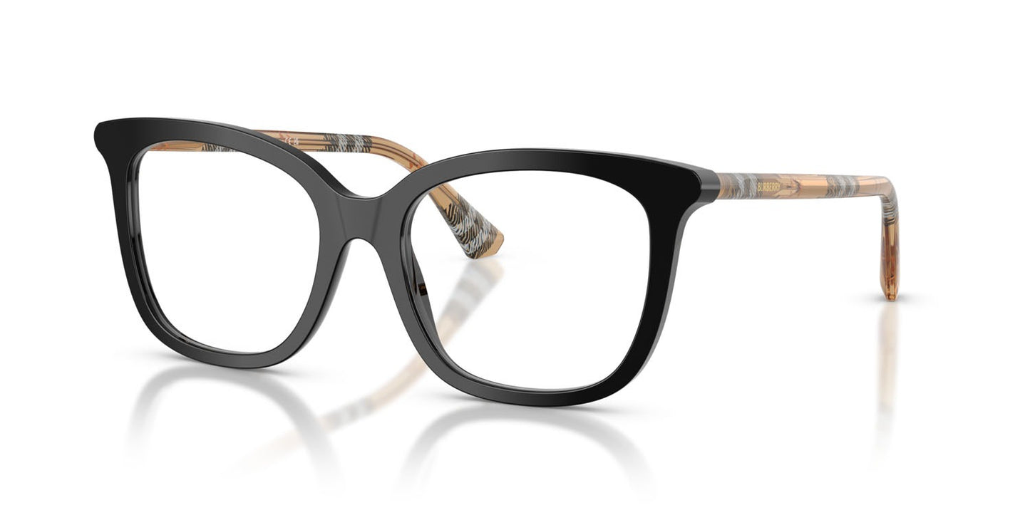 Burberry BE2430 4161 Eyeglasses 53mm Black / Clear Demo Lens