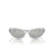 Prada Sunglasses PRA23S 14V60H Frosted Crystal / Clear Mirror Silver 80 Lens