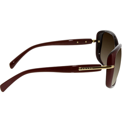 Prada Sunglasses PR08OS IAD6S1 57mm Bordeaux / Dark Red Brown Gradient Lens