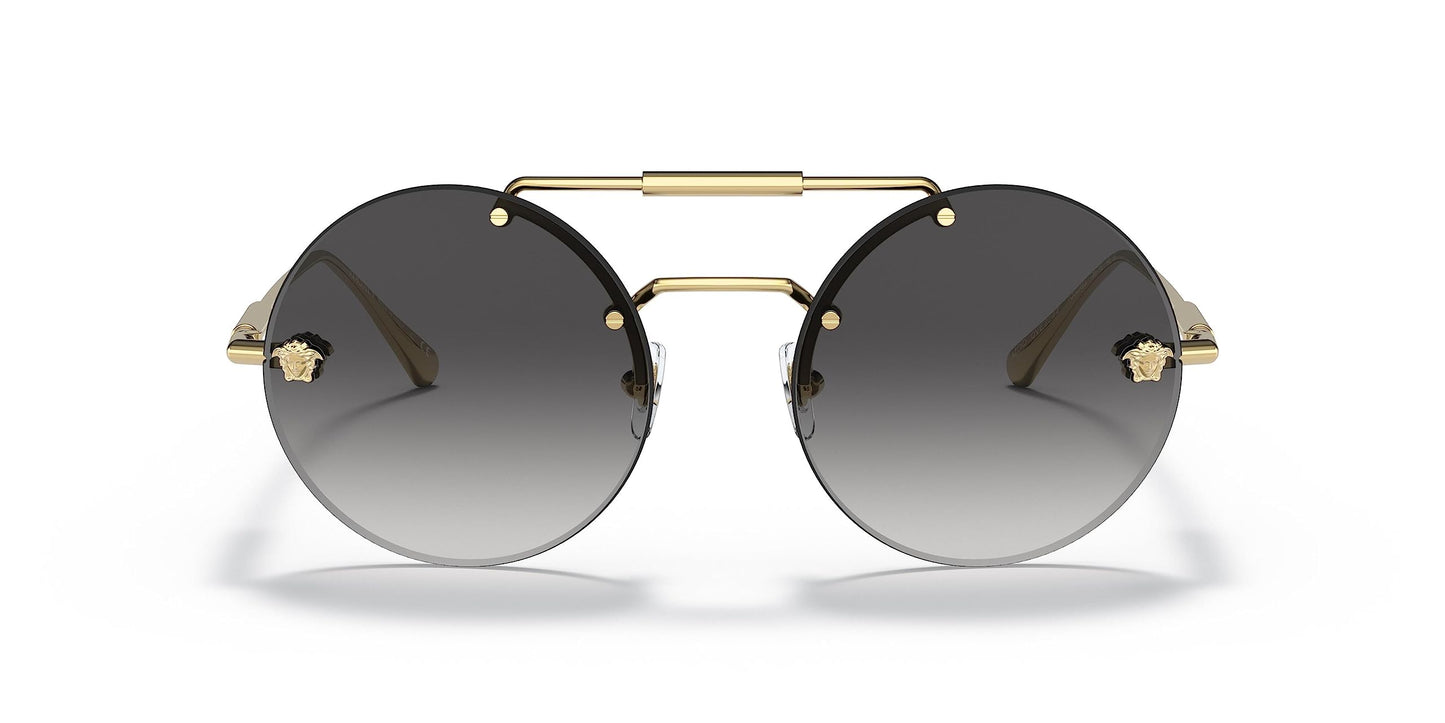 Versace Sunglasses VE2244 10028G 56mm Gold / Grey Gradient Lens
