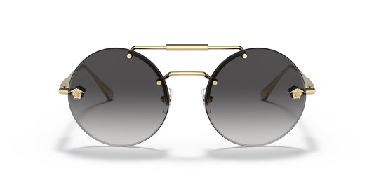 Versace Sunglasses VE2244 10028G 56mm Gold / Grey Gradient Lens