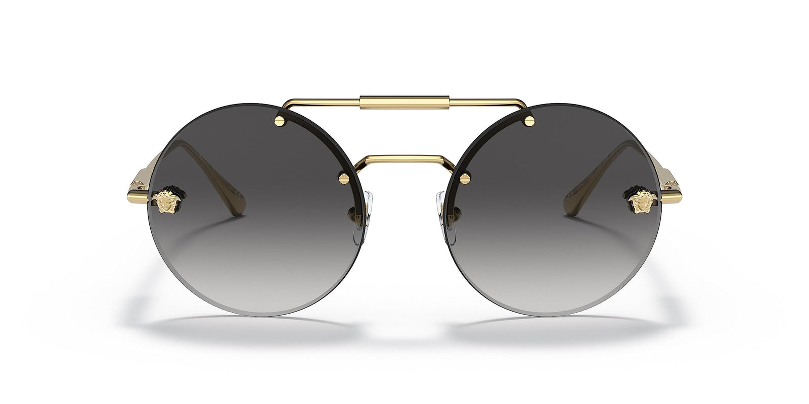 Versace Sunglasses VE2244 10028G 56mm Gold / Grey Gradient Lens