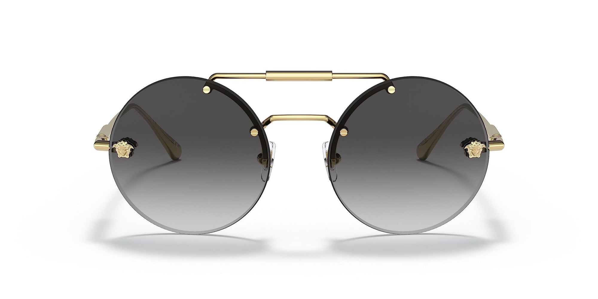 Versace Sunglasses VE2244 10028G 56mm Gold / Grey Gradient Lens