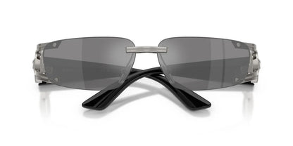 Versace VE2291 10006G Sunglasses 59mm Gunmetal / Dark Grey Mirror Silver Lens