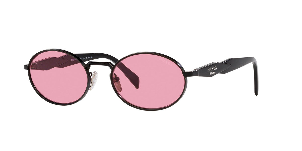 Prada Sunglasses PR65ZS 1AB03Z 55mm Black / Pink Lens