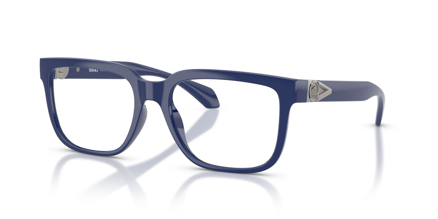 Versace VE3377U 5450 Eyeglasses 55mm Solid Blue / Clear Demo Lens