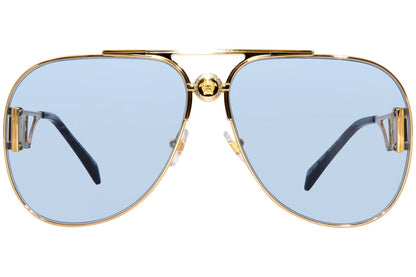 Versace Sunglasses VE2255 10021 63mm Gold / Light Blue Lens