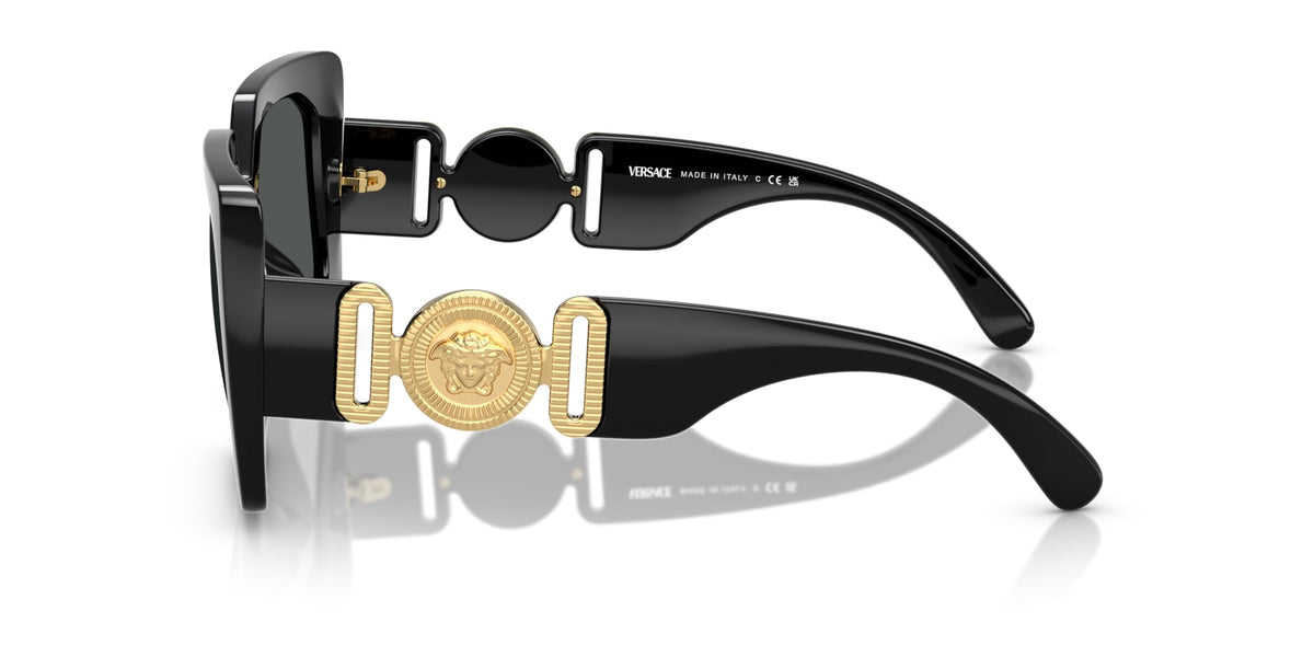 Versace Sunglasses VE4478U GB187 55mm Black / Dark Grey Lens