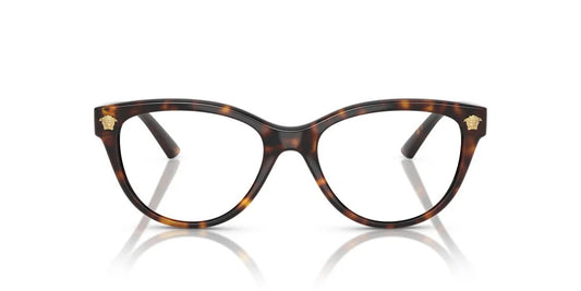 Versace VE3365U 108 Eyeglasses 52mm Havana / Clear Demo Lens