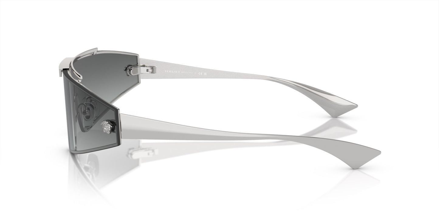Versace Sunglasses VE2265 10011 Silver / Grey Gradient & Mirror Lens