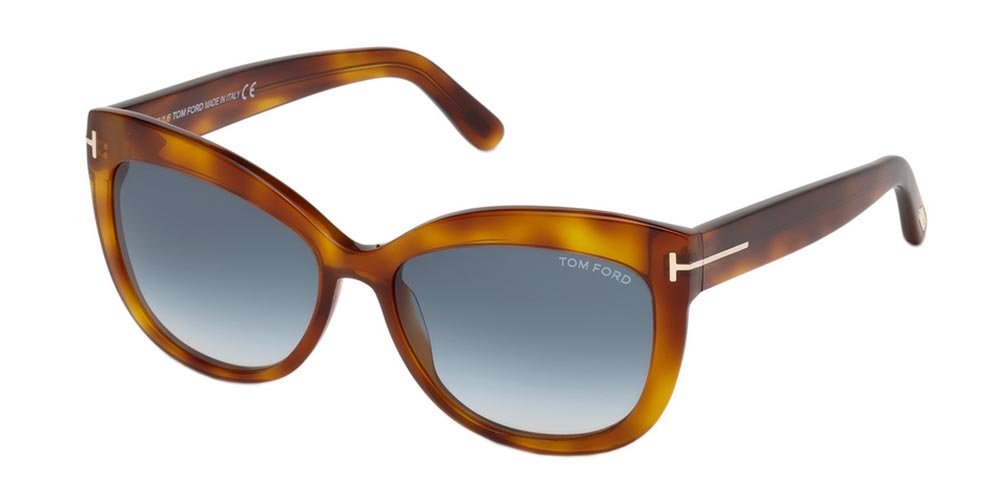 Tom Ford Sunglasses FT0524S 53W 56mm Blonde Havana / Blue Shaded Lens