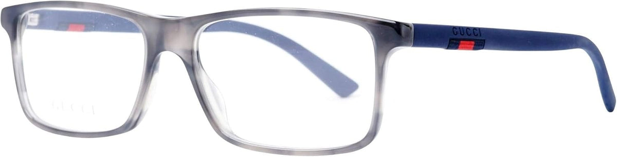 Gucci GG0424O 003 Eyeglasses 56mm Grey Havana Blue / Clear Demo Lens