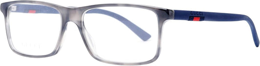 Gucci GG0424O 003 Eyeglasses 56mm Grey Havana Blue / Clear Demo Lens