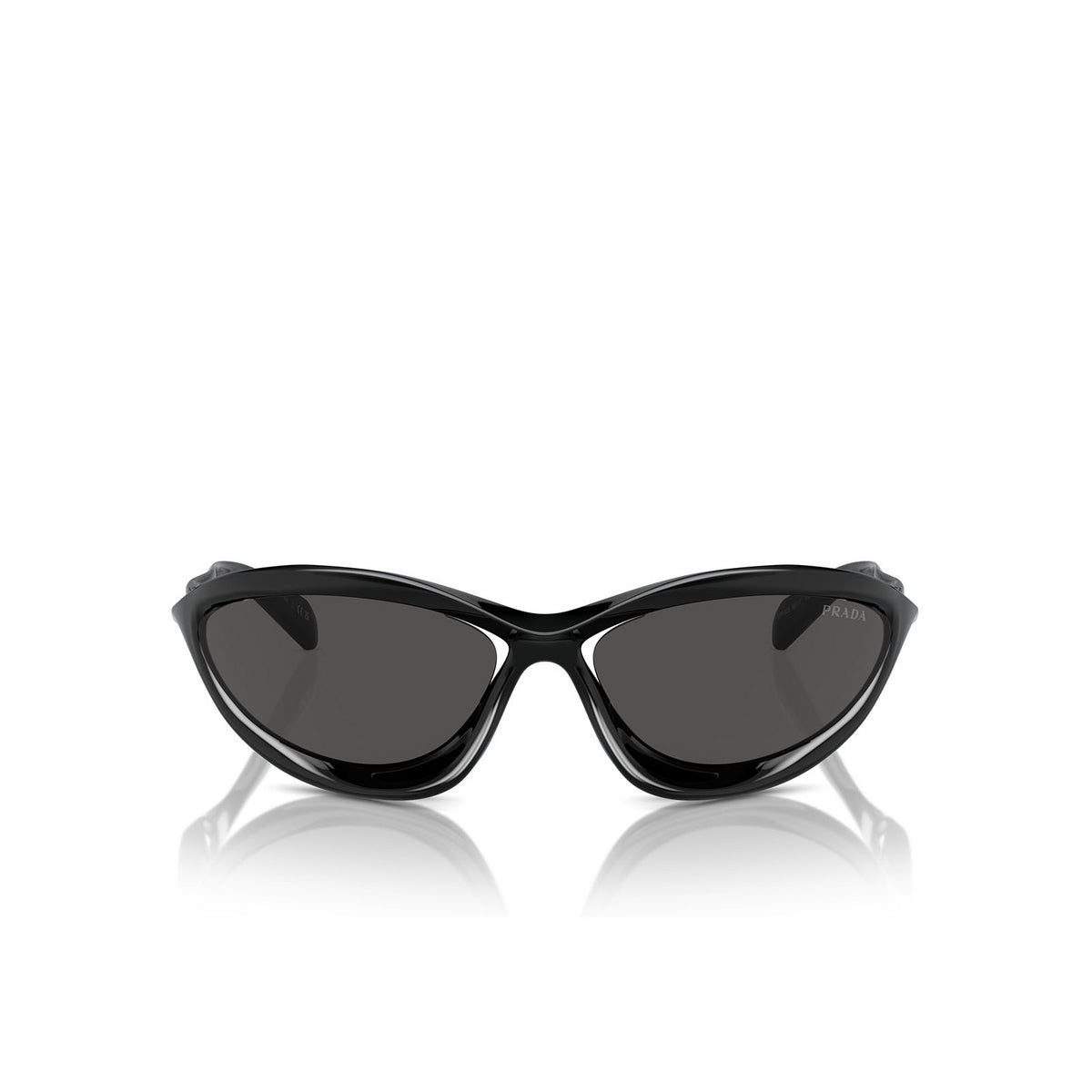 Prada Sunglasses PRA23S 1AB5S0 60mm Black / Dark Grey Lens