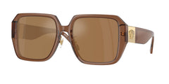 Versace Sunglasses VE4472D 5028O Transparent Dark Brown / Brown Orange Metallic