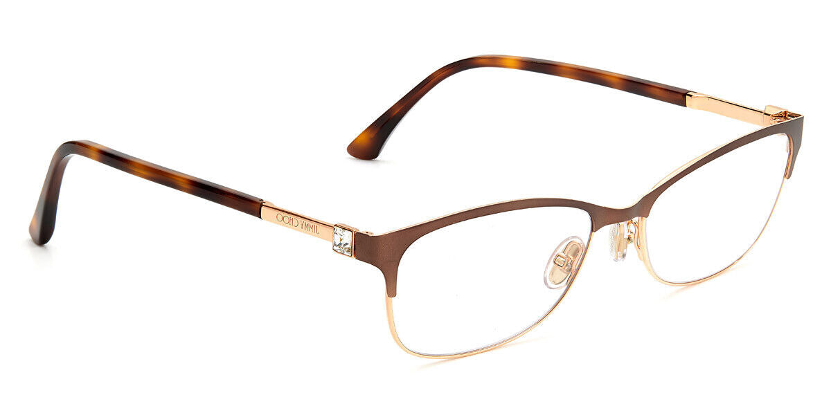 Jimmy Choo Eyeglasses JC275 FG400 52mm Brown Gold / Demo Lens