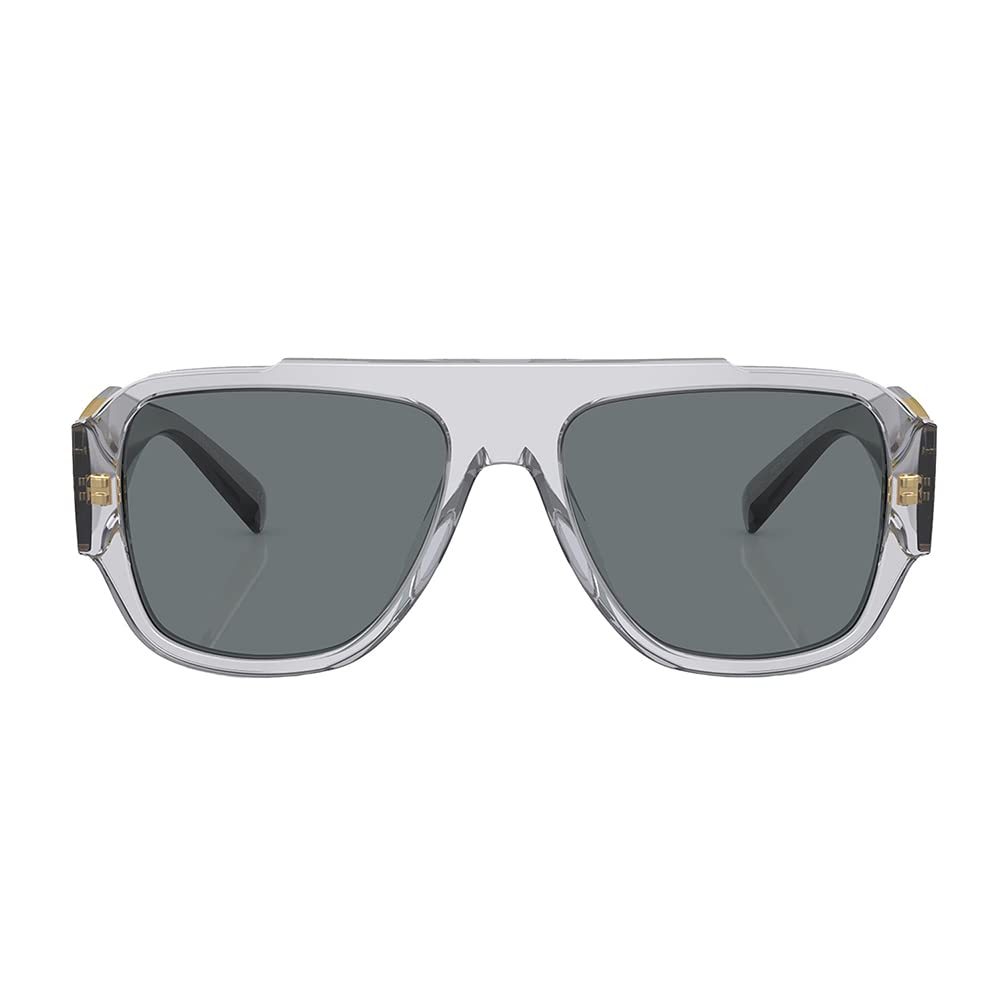 Versace Sunglasses VE4436U 530580 57mm Transparent Grey / Dark Blue Lens