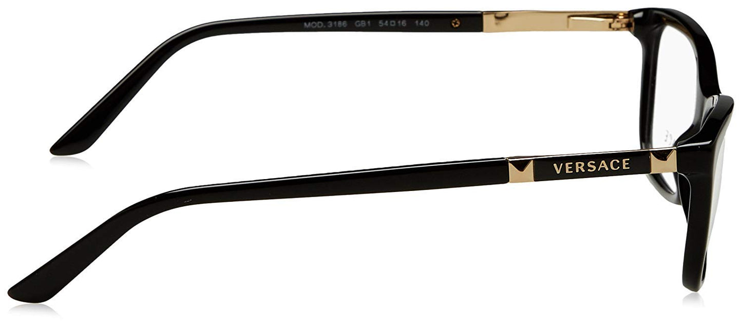 VERSACE VE3186 GB1 Eyeglasses 54mm Black / Demo Lens