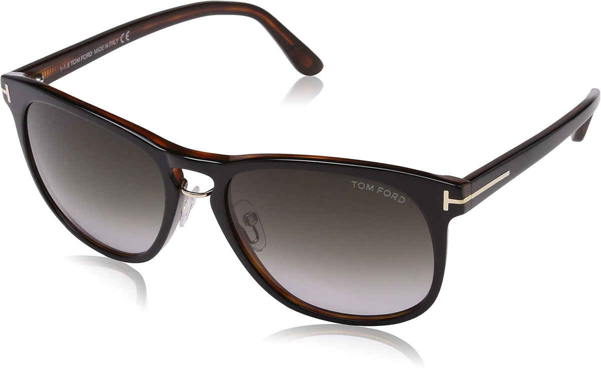 Tom Ford TF346-FRANKLIN 01V 55mm Sunglasses Black Brown / Gray Gradient Lens