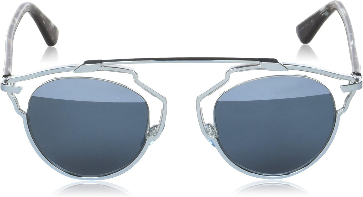 Dior DIORSOREAL KLY8N 48mm Sunglasses Silver-Blue-Havana / Blue Solid Lens - image 3