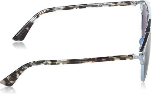 Dior DIORSOREAL KLY8N 48mm Sunglasses Silver-Blue-Havana / Blue Solid Lens - image 2